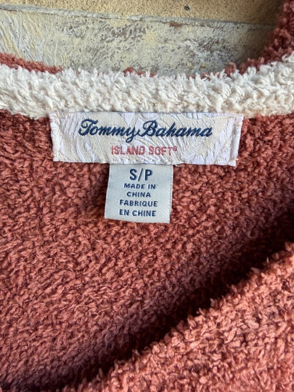 Tommy Bahama Island Soft Long Sleeve Hooded Brown Sweater Women's Size S. - Picture 3 of 8